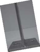 McIntyre® Bolt On Blade Post Support 110 x 110mm Base 150mm Blade
