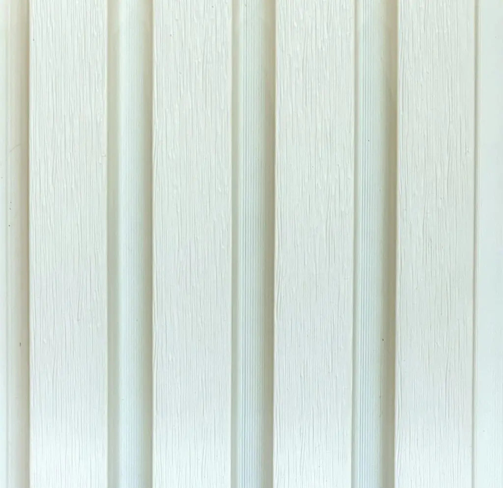 WoodEvo 186mm Composite Castellated Cladding Board White