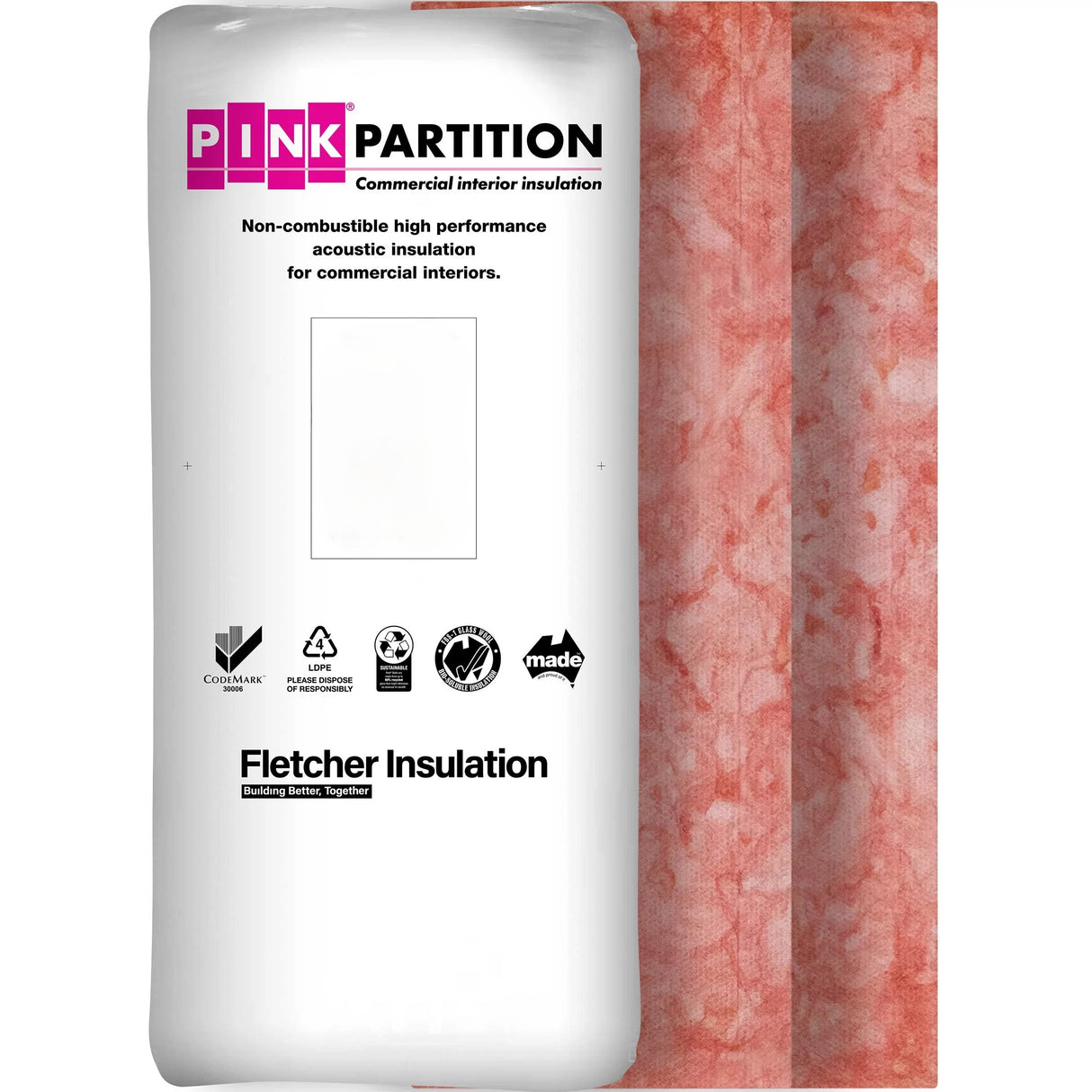 Pink Partition Acoustic Insulation