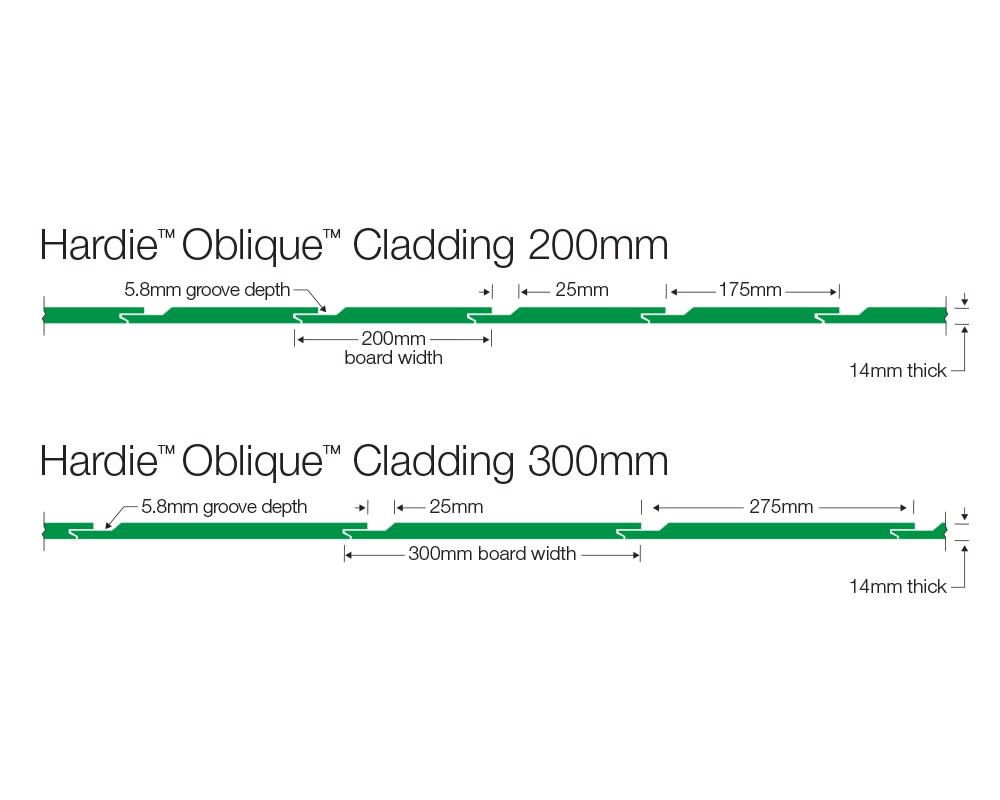 James Hardie™ Oblique™ Cladding 14mm