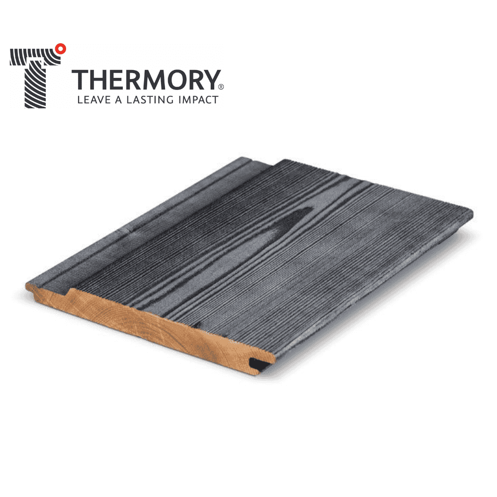 Thermory® Drift Black Pearl Cladding C26 169 x 19mm