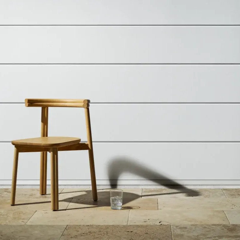 James Hardie 14mm Stria Smooth Cladding on display wall