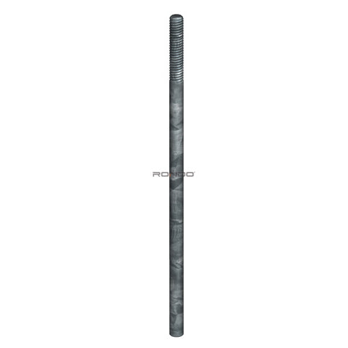 Rondo 5.3mm Soft Galvanised Rod 2400mm (Threaded One End)