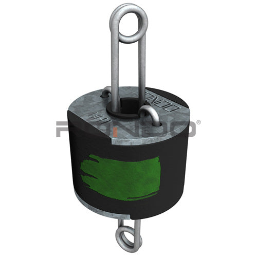 Rondo Acoustic Isolation Hanger Green 40A Duro Rating