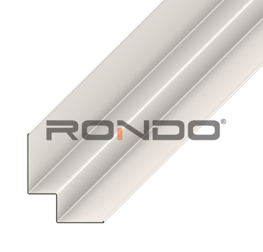 Rondo Tile White Aluminium Shadowline Wall Angle