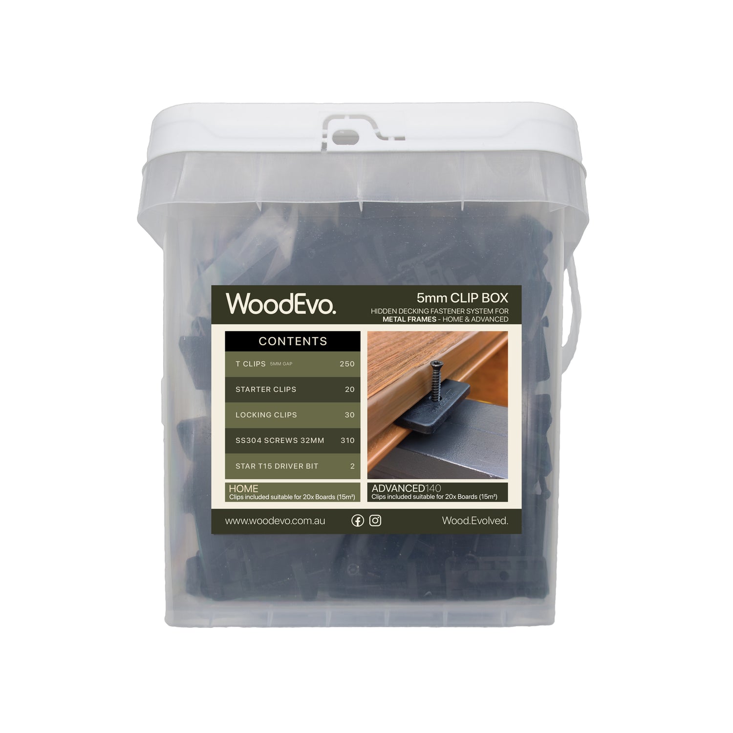 WoodEvo 5mm ADVANCED Metal Clip Box