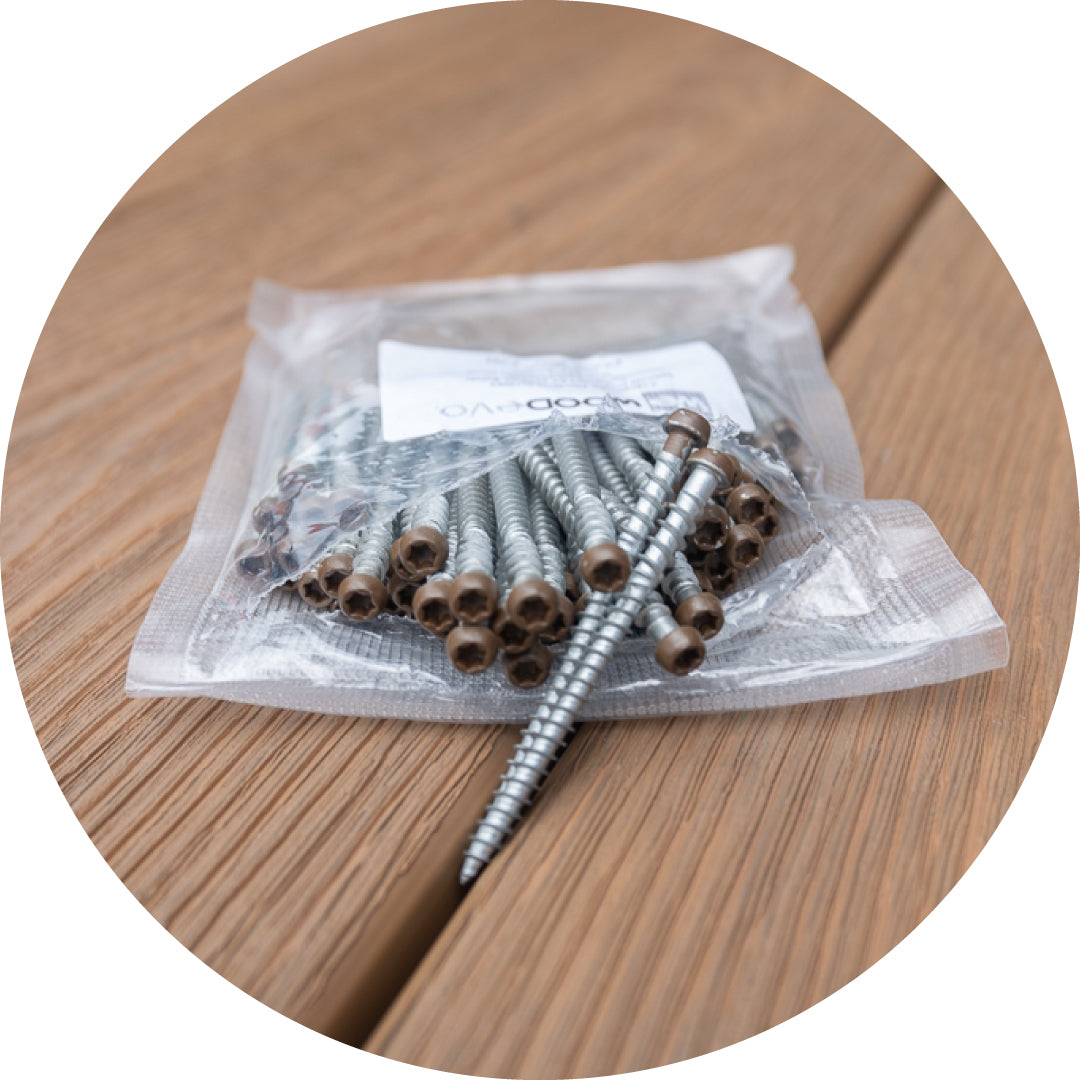 WoodEvo 65mm Timber Coloured Screws 100pcs