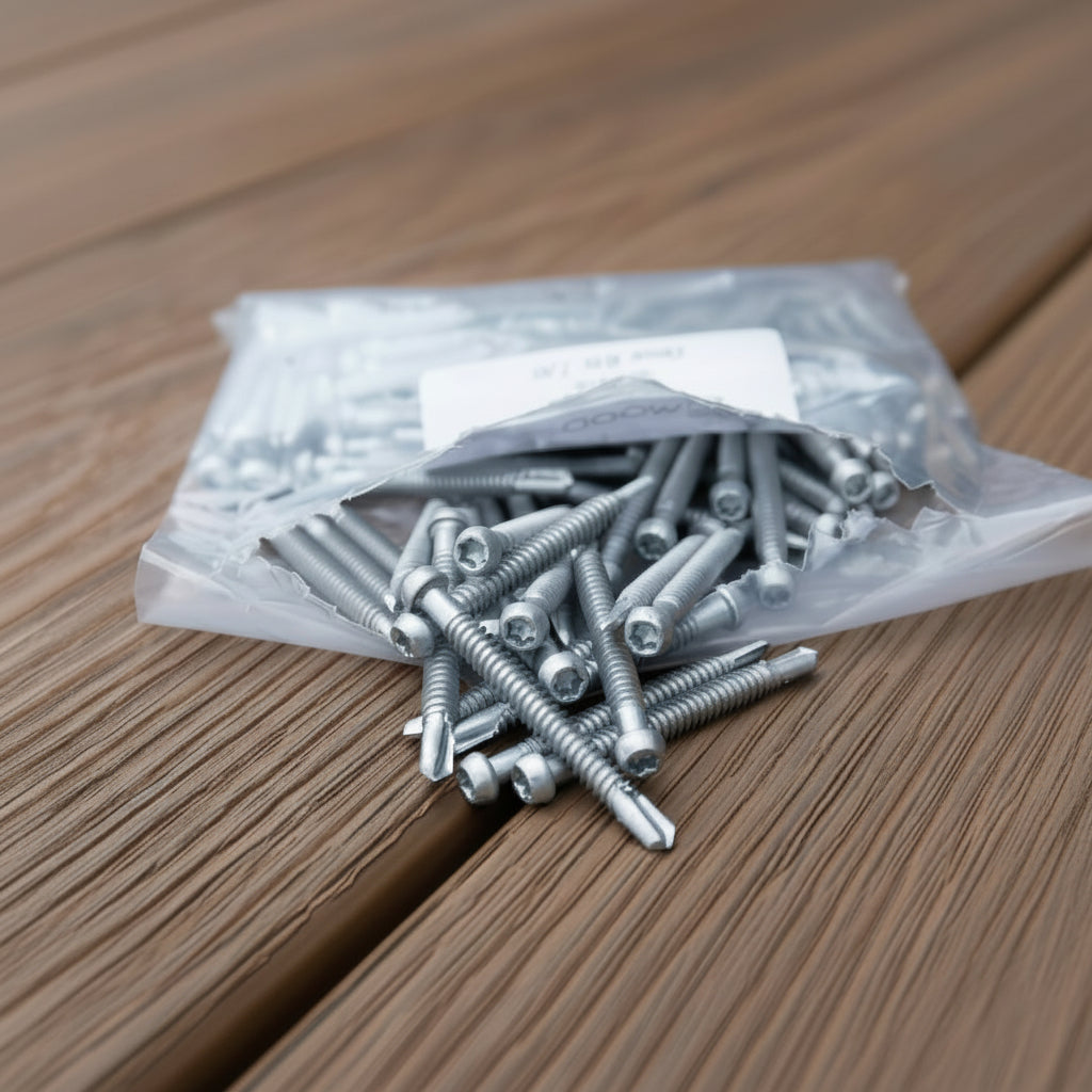 WoodEvo 12g x 45mm Advanced Metal Screws 410 Stainless Steel 100 Pack