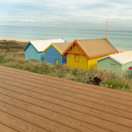 WoodEvo 140x25mm 5.4m ADVANCED Composite Decking Grooved Oak