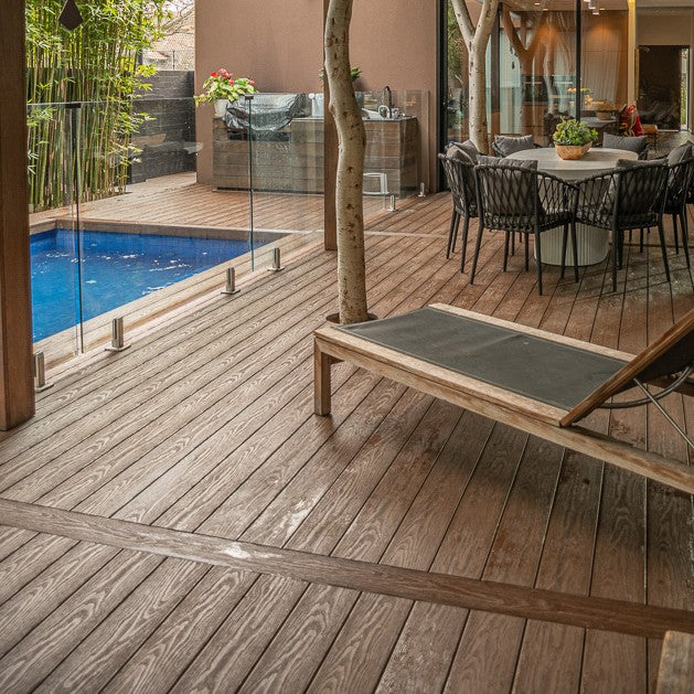 WoodEvo 200x32mm 3.6m ADVANCED Composite Decking Square Victorian Maple