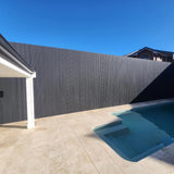 WoodEvo 186mm Composite Castellated Cladding Board Dark Grey