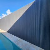WoodEvo 186mm Composite Castellated Cladding Board Dark Grey
