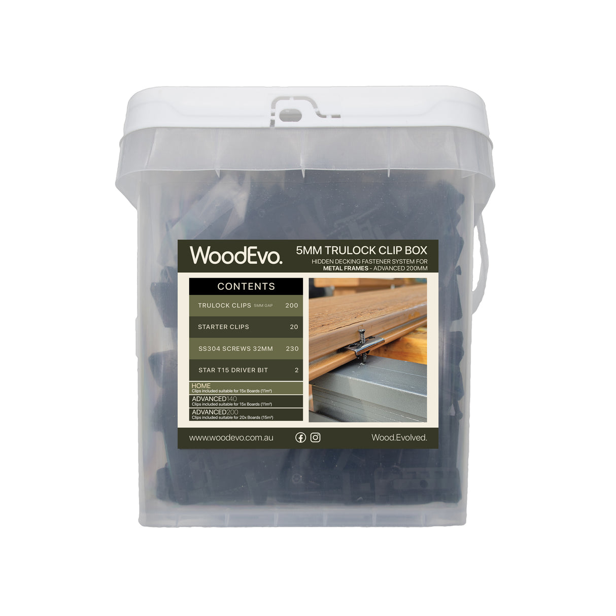 WoodEvo 5mm Trulock Metal Clip Box