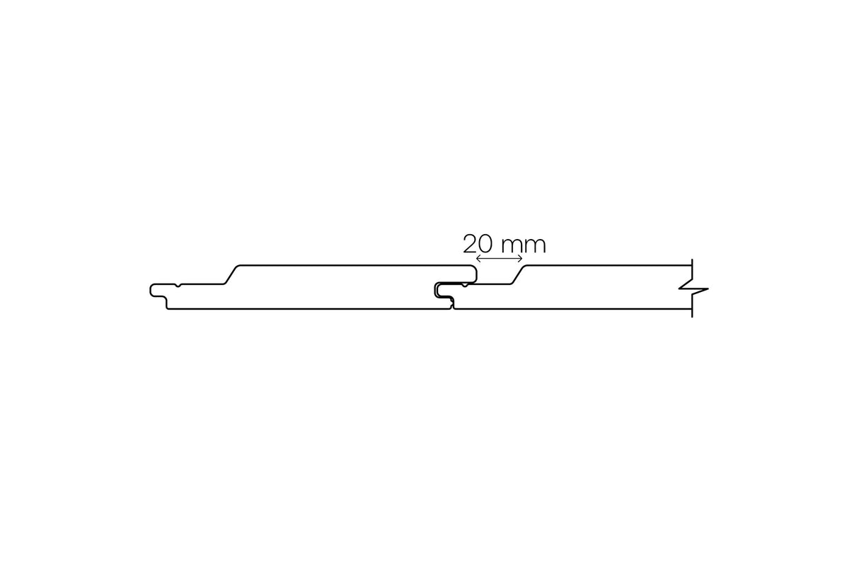 Thermory® Spruce C26 Cladding Natural 124 x 19mm