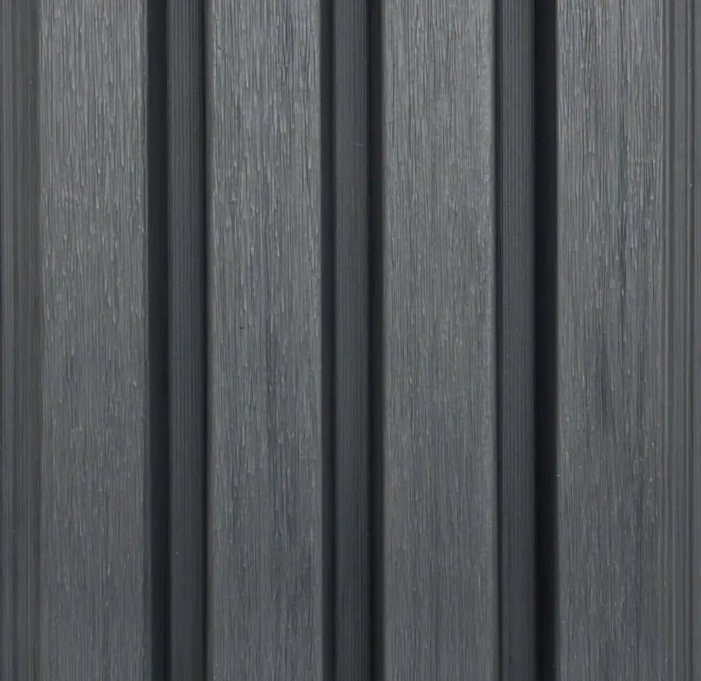 WoodEvo 186mm Composite Castellated Cladding Board Dark Grey