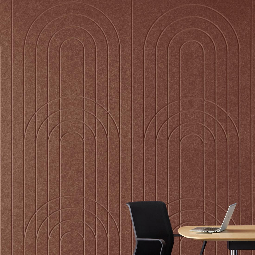 Decorative PET acoustic panel wall
