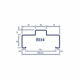 McIntyre 624 Door Hinges Zinc Plated