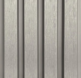 WoodEvo 186mm Composite Castellated Cladding Board Silver Grey
