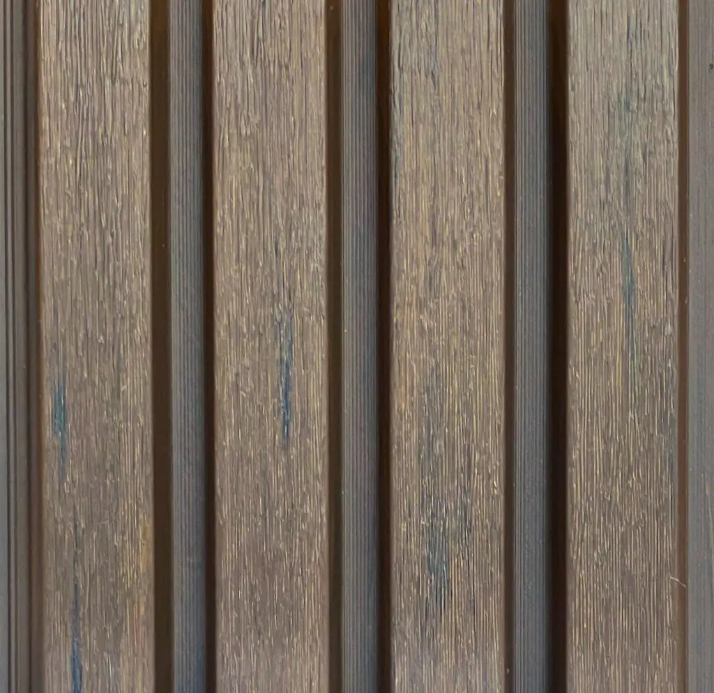 WoodEvo 186mm Composite Castellated Cladding Board Spotted Gum