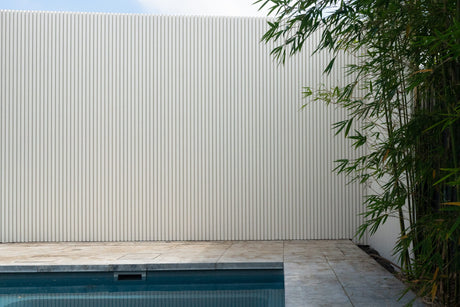 WoodEvo 186mm Composite Castellated Cladding Board White