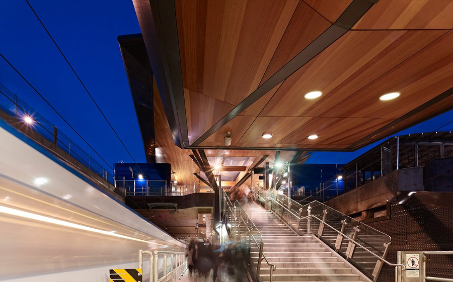 Nunawading Time Zone plywood interior feature