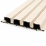 WoodEvo 186mm Composite Castellated Cladding Board White