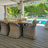 WoodEvo 140x25mm 5.4m ADVANCED Composite Decking Grooved Antique Silver