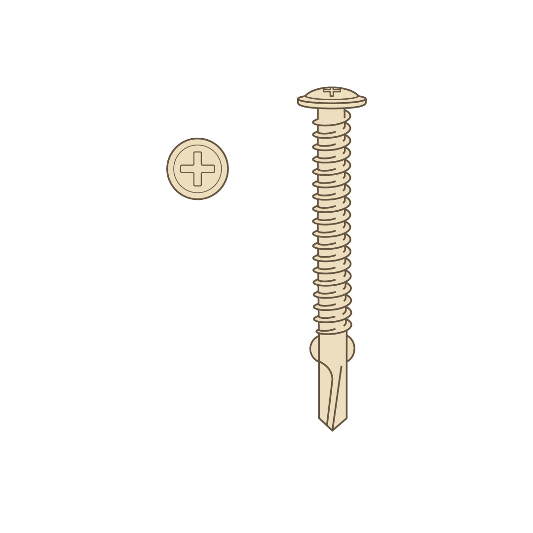 WoodEvo 32mm Metal Fixing Screw (100pcs)