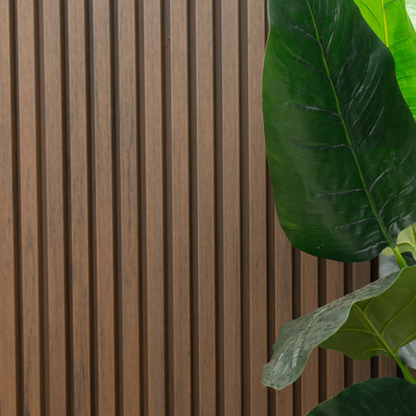 WoodEvo 186mm Composite Castellated Cladding Board Spotted Gum